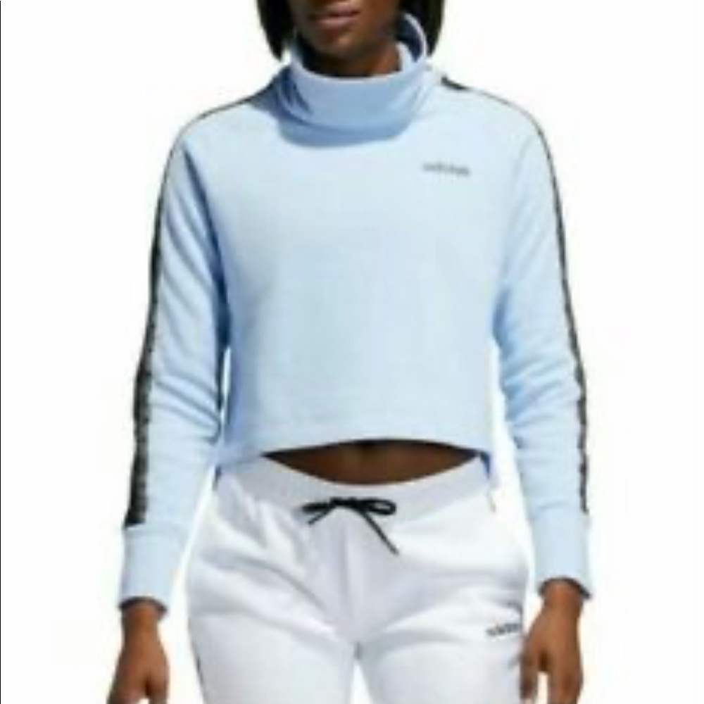 Adidas Funnel Neck Fleece Sweatshirt